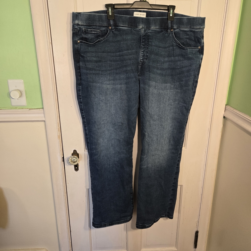 Lane Bryant Medium Wash Straight Leg Jeans Size 24